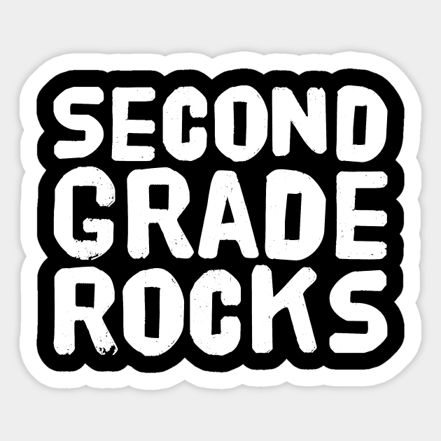 Second grade rocks Sticker by captainmood